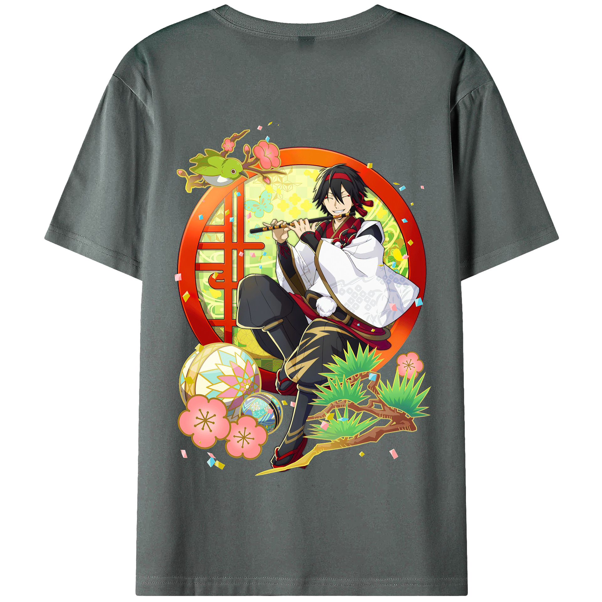 （画像用） 文豪ストレイドッグス Bungo Stray Dogs 綿100％半袖Tシャツ（背面プリント）
